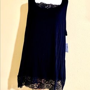 NWT Black Dress Barn Tank Top Extender Size 3X
